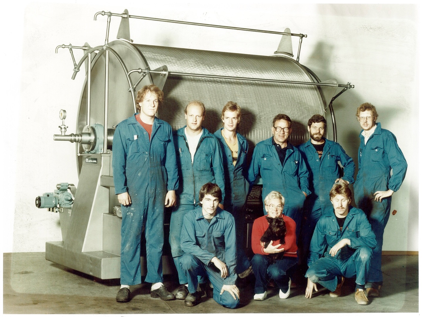 Några av HEMA:s första anställda, 1982
